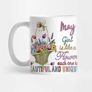 May Girl - Flower Basket Mug